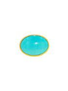 Gurhan Large Oval Turquoise Ring - 24 Karat Yellow Gold