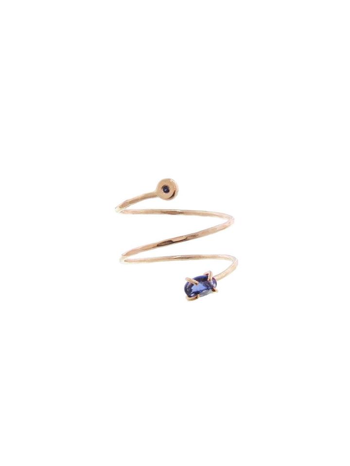 Melissa Joy Manning Tanzanite And Sapphire Spiral Ring
