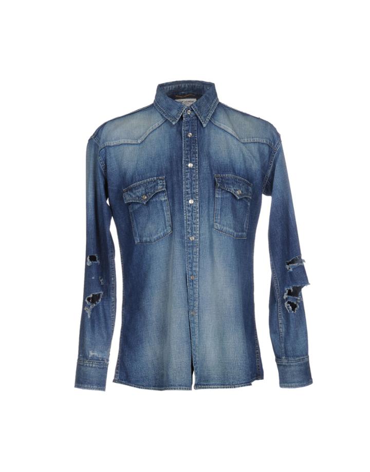 Saint Laurent Denim Shirts