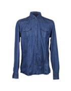 Grey Daniele Alessandrini Denim Shirts