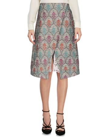 Stretch Knee Length Skirts