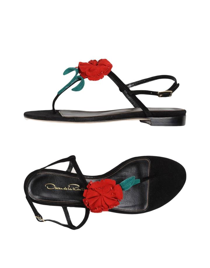 Oscar De La Renta Toe Strap Sandals