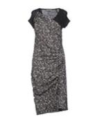 Pinko Grey 3/4 Length Dresses