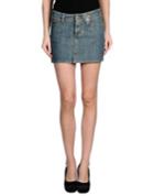 Cesare Paciotti 4us Denim Skirts