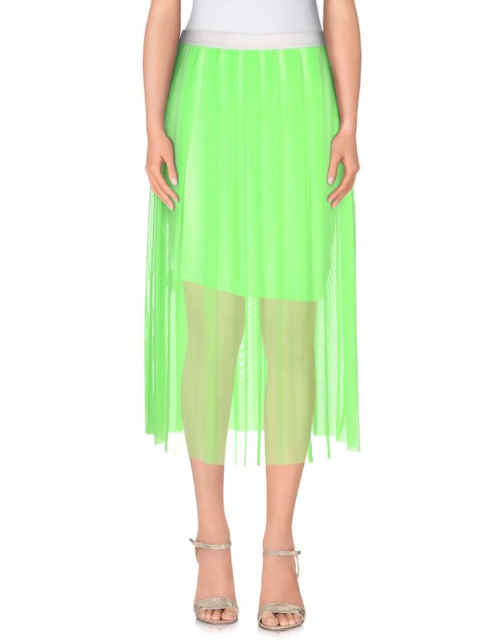 White* 3/4 Length Skirts