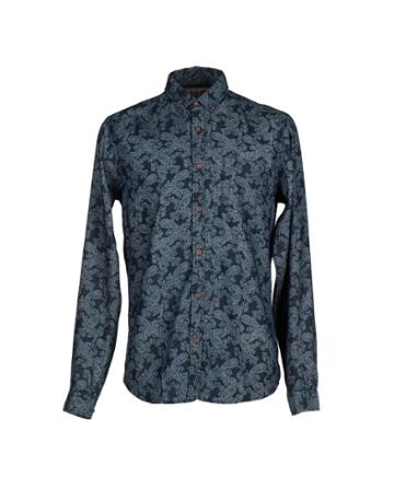 !solid Denim Shirts