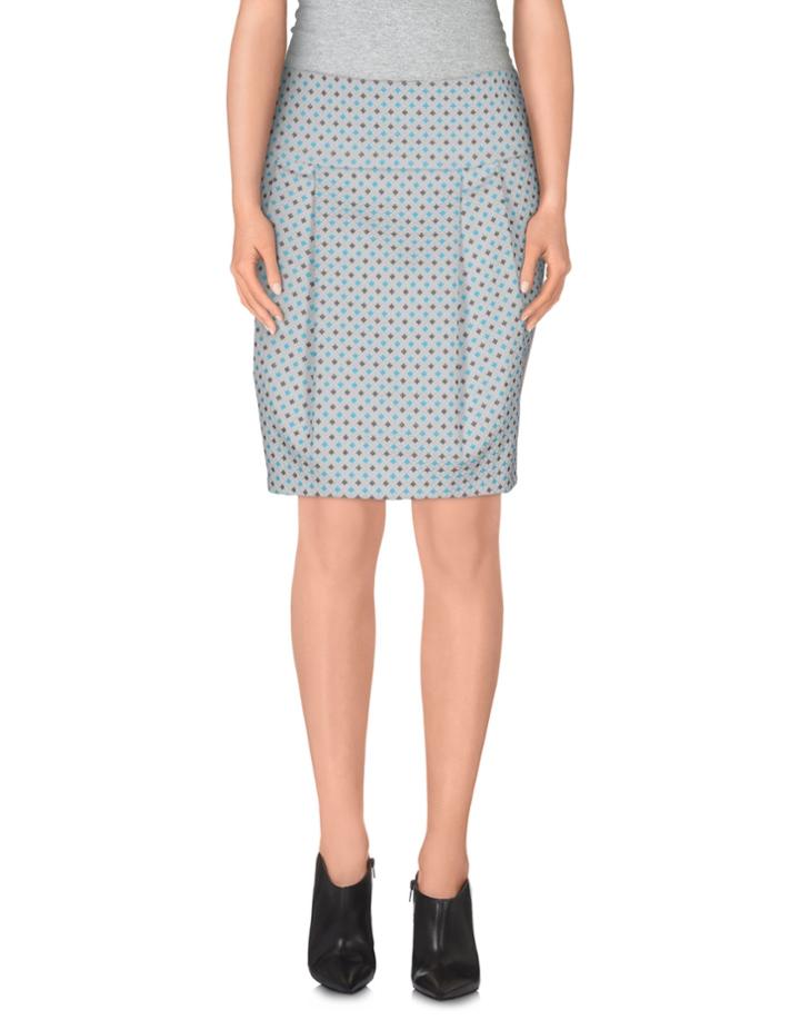 One Knee Length Skirts