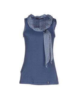 Blue Les Copains Tank Tops