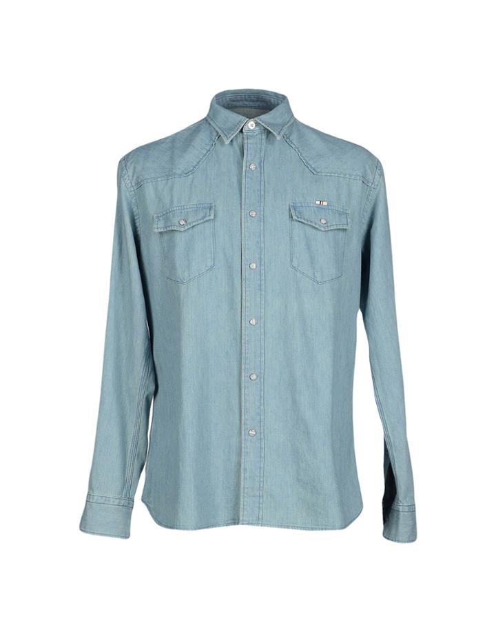 Maison Kitsun  Denim Shirts