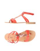 Cuir Shoes Toe Strap Sandals