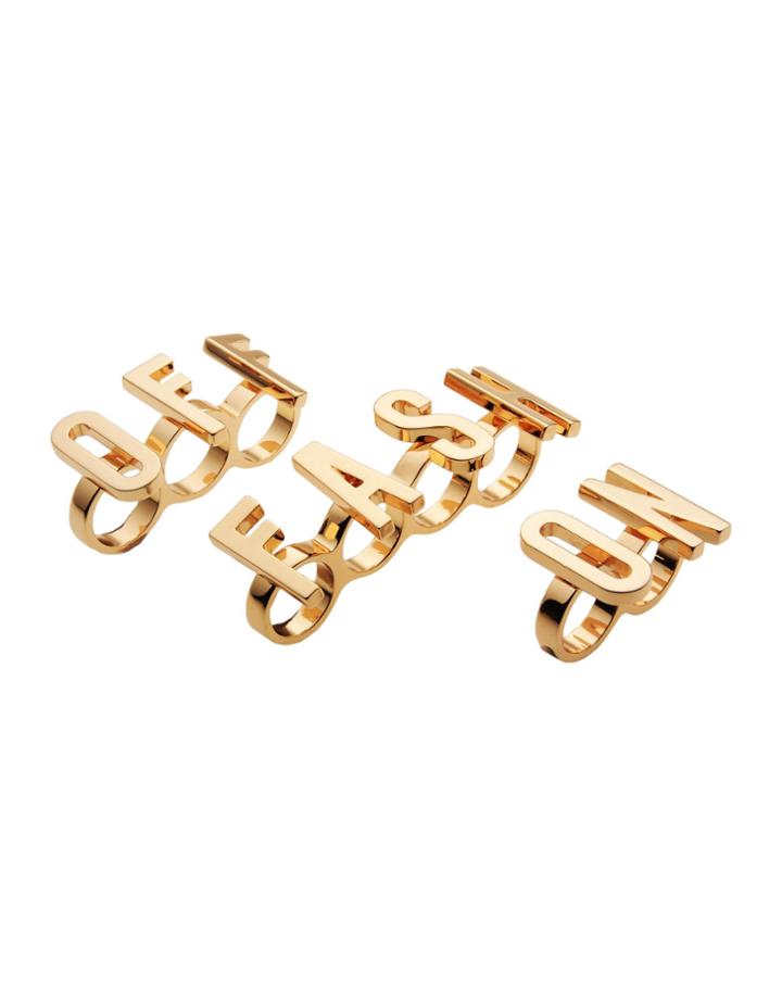 Moschino Couture Rings