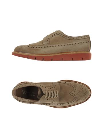 Wood Stone Lace-up Shoes