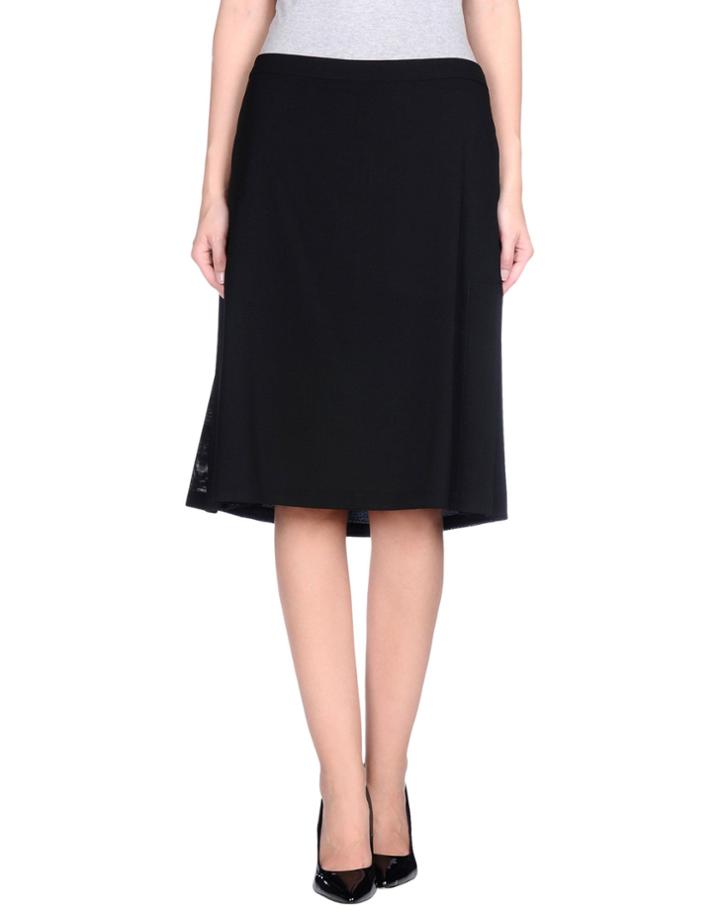 Thinple Knee Length Skirts