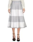 Lo Not Equal 3/4 Length Skirts