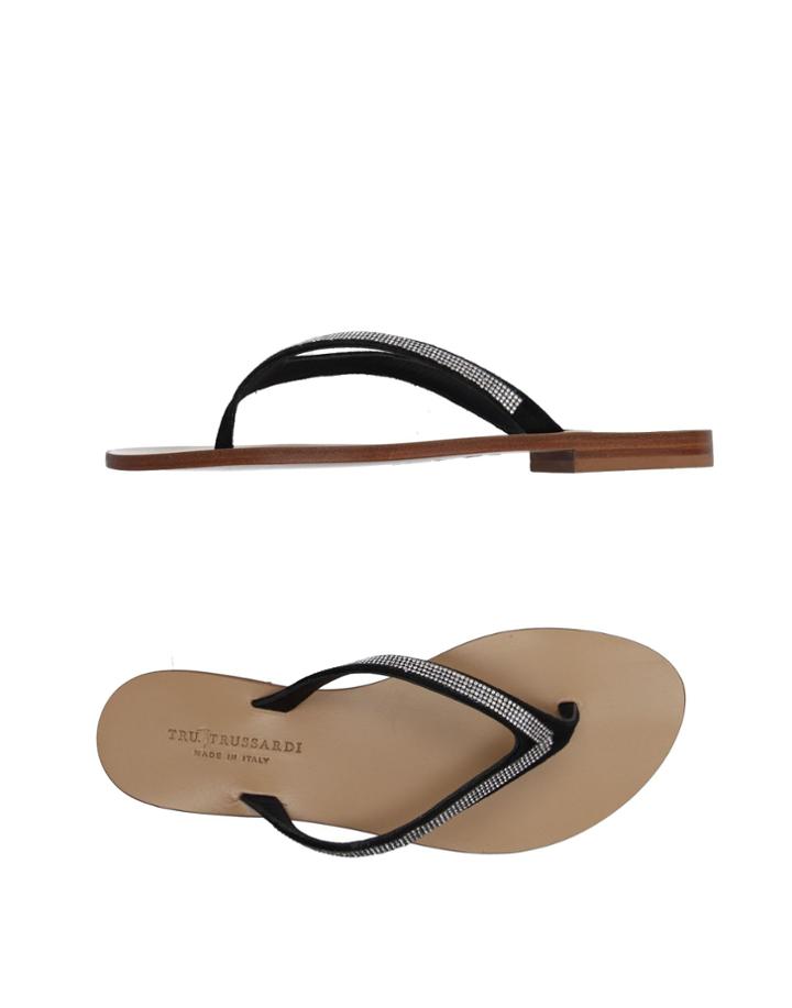 Tru Trussardi Toe Strap Sandals