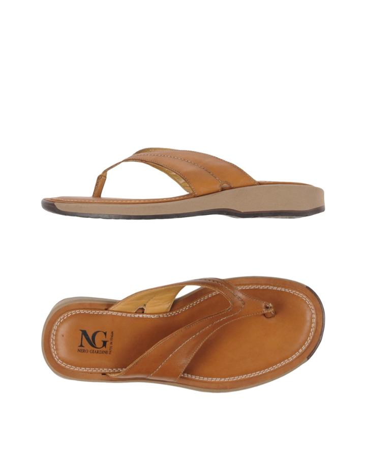 Ng Nero Giardini Toe Strap Sandals