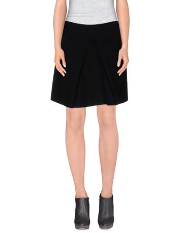 Violet Atos Lombardini Knee Length Skirts