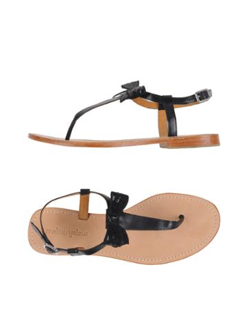 Mellow Yellow Toe Strap Sandals