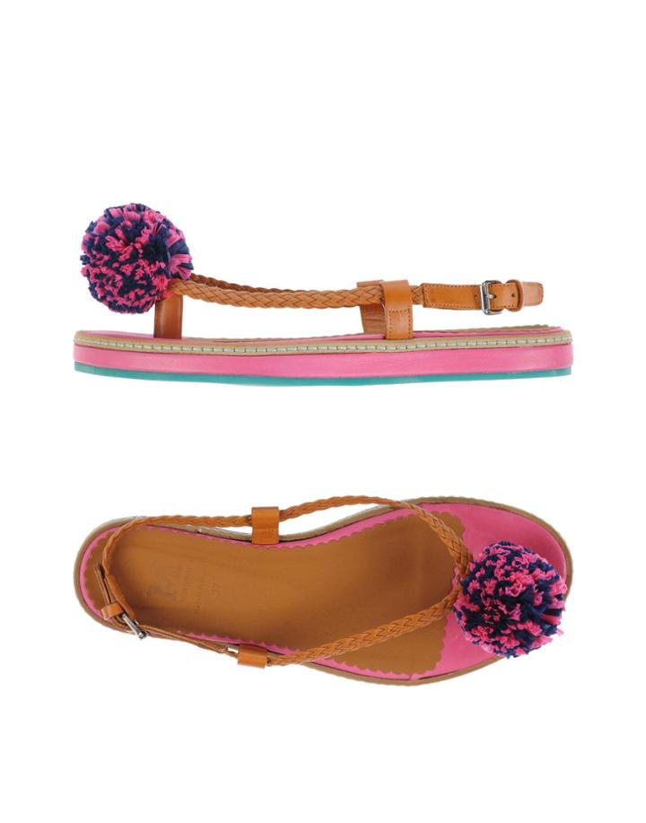 M Missoni Toe Strap Sandals