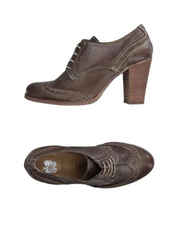 Marina Grey Lace-up Shoes