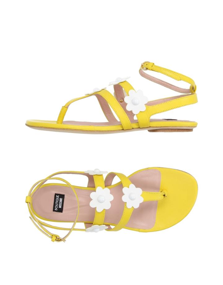 Boutique Moschino Toe Strap Sandals