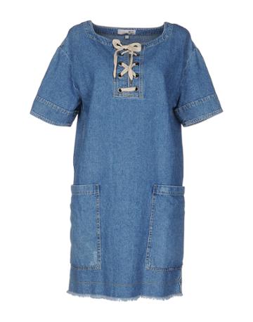 Nvy Denim Short Dresses