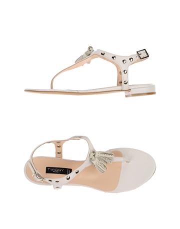 Twiggy Toe Strap Sandals