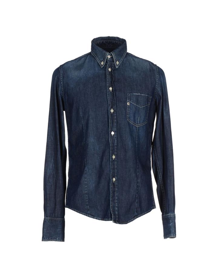 Camouflage Ar And J. Denim Shirts