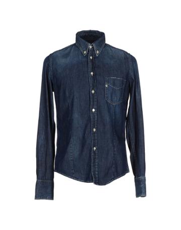 Camouflage Ar And J. Denim Shirts