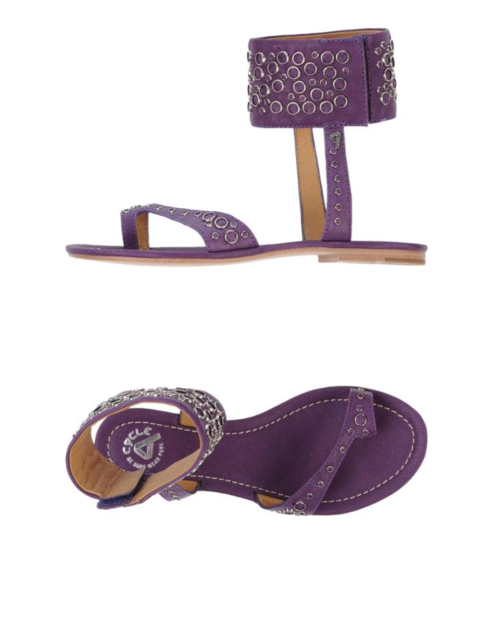 Cycle Toe Strap Sandals