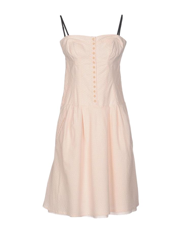 Closed Knee-length Dresses