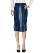 Greg Lauren Knee Length Skirts