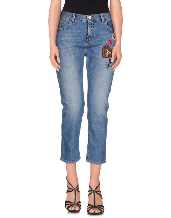 Pinko Black Denim Capris
