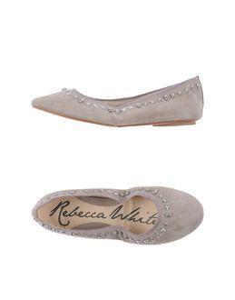 Rebecca White Ballet Flats