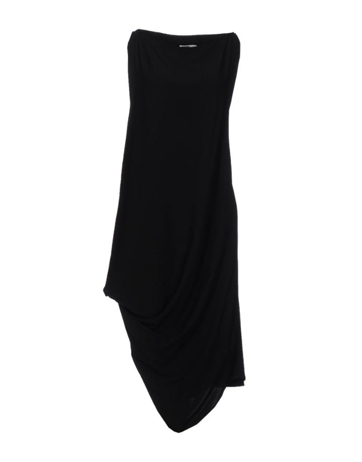 M Gray 3/4 Length Dresses