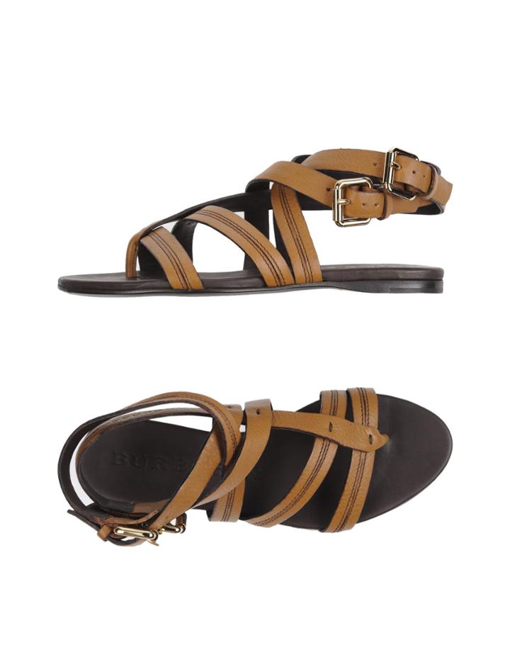 Burberry Toe Strap Sandals