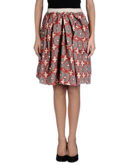 Peacock Blue Knee Length Skirts