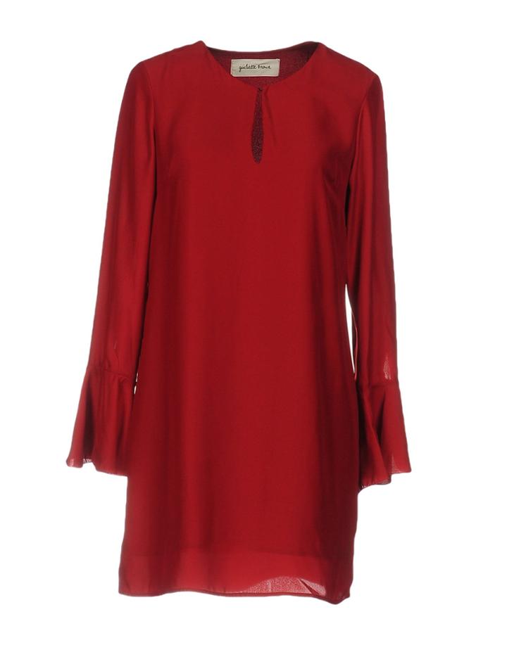 Giuliette Brown Short Dresses