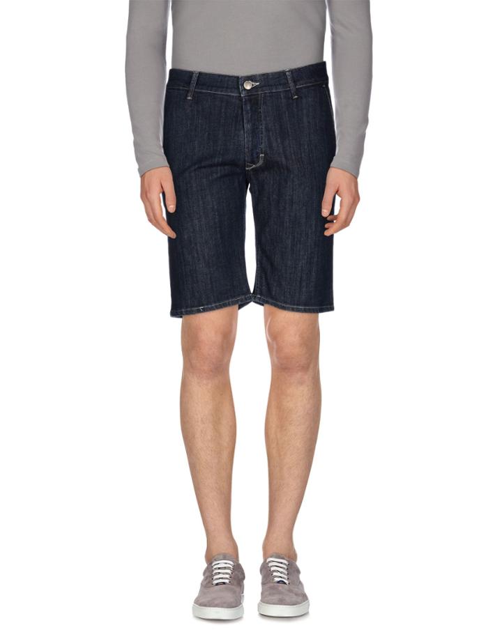 Grey Daniele Alessandrini Denim Bermudas