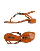 Dolce & Gabbana Toe Strap Sandals