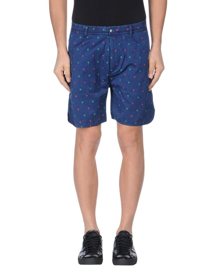 Maison Kitsun  Denim Bermudas