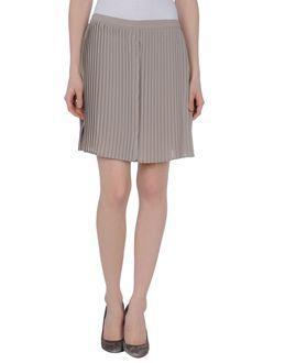 Gold Case Knee Length Skirts