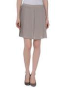 Gold Case Knee Length Skirts