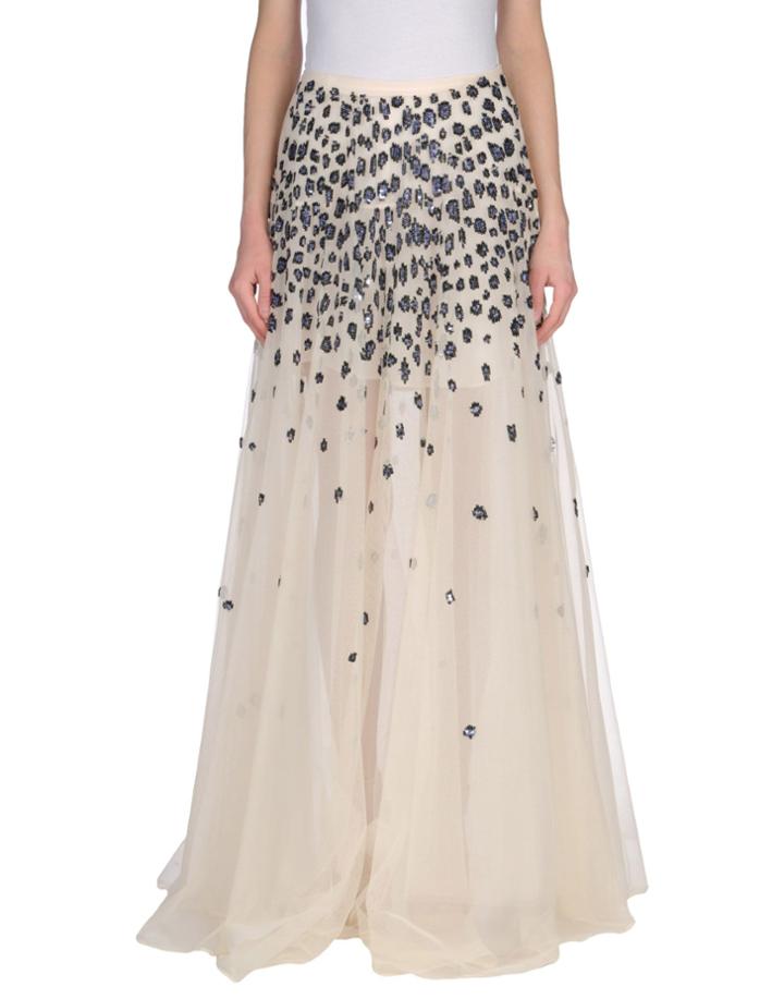 Elisabetta Franchi Gold Long Skirts
