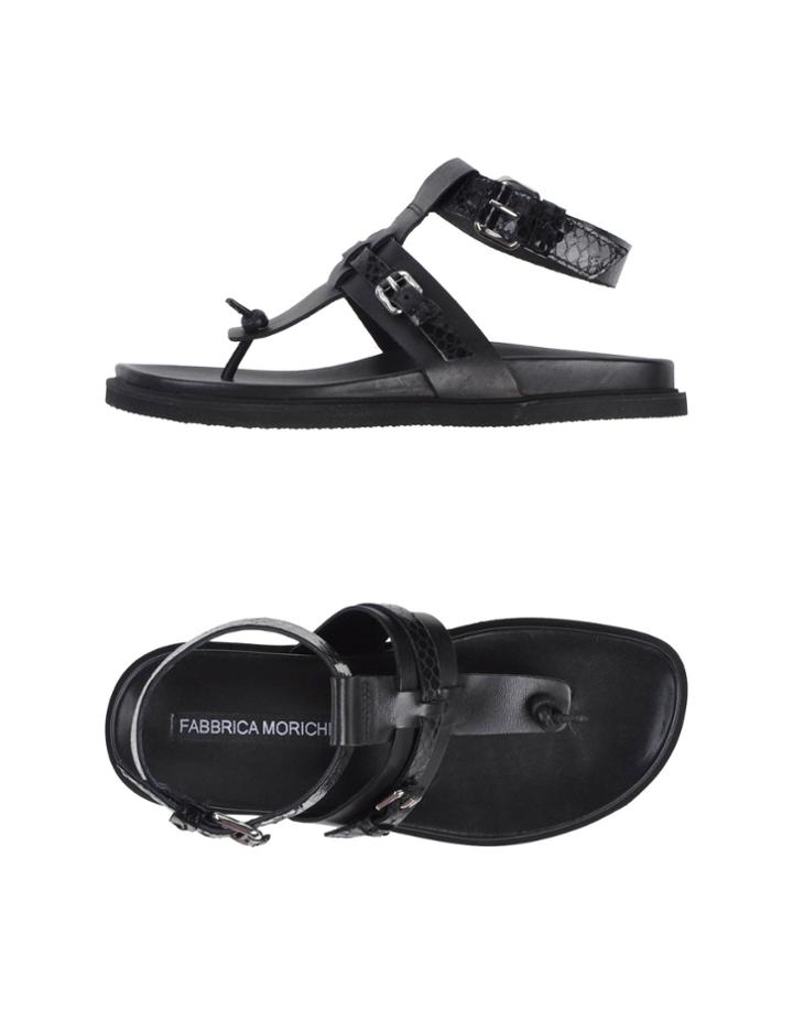 Fabbrica Morichetti Toe Strap Sandals