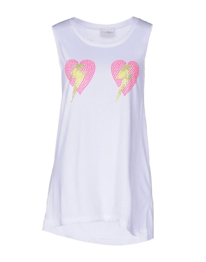 Pink Bow Tank Tops