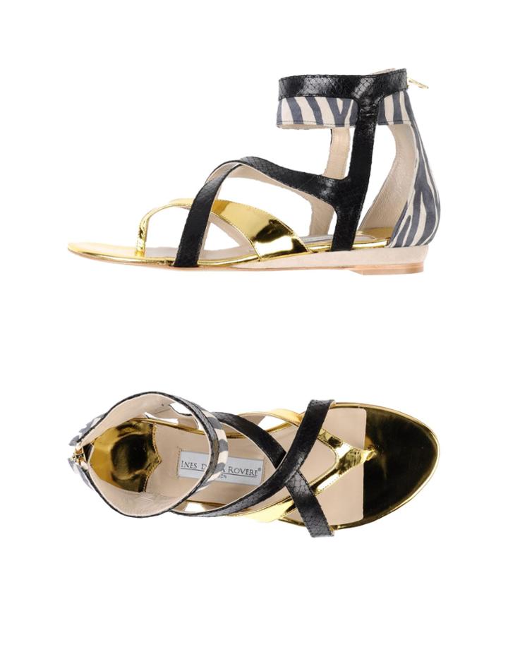 Ines Della Rovere London Toe Strap Sandals