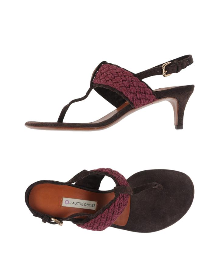 L' Autre Chose Toe Strap Sandals
