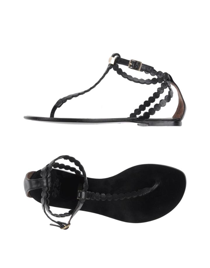 Betty Blue Toe Strap Sandals