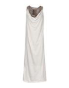 Blue Deep 3/4 Length Dresses